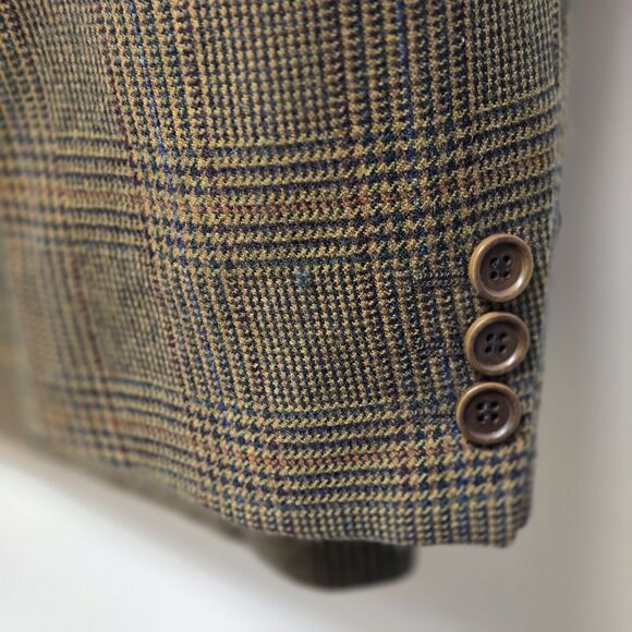 Vintage Jaeger Blazer Mens sz 54L Sports Coat 100% Cashmere Houndstooth Jacket - Picture 4 of 10